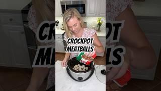CROCKPOT MEATBALLS #crockpotmeals #recipe #crockpotrecipes #easyrecipe