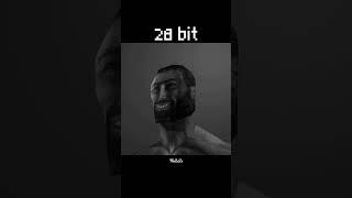 Gigachad But Everytime With  More Bits (4-128) | #shorts #gigachad #bits