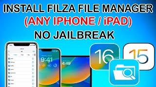 Install Filza File Manager iOS 16/15 Any iPhone/iPad ( Without Jailbreak ) | Filza Escaped iOS 16/15