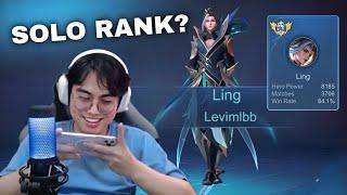 This is How PRO LING Users Play in SOLO RANK Mythical Glory.. (User Ling Must Click This!)