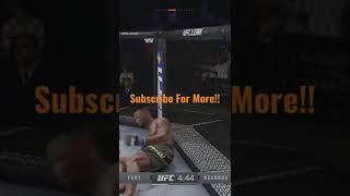 UFC 4: Double Uppercut Knockout!! #ufc4 #ufc #knockout #shorts #gaming #mma #subscribe