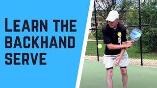 How to Hit a Backhand Pickleball Serve - Scott Moore Pickleball