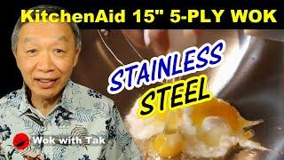 Review a 5 ply stainless steel wok by KitchenAid