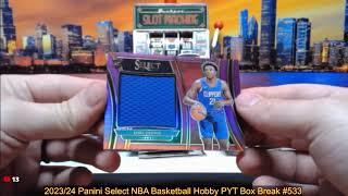 7-12-24 2023/24 Panini Select NBA Basketball Hobby PYT Box Break #533 - Pick Your Team!