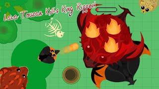 Mope.io - Lava Toucan kills King Ripper with Fireball - Lava Toucan kill Montage