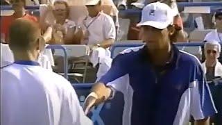 Andre Agassi vs Mark Philippoussis 1997 Indian Wells R1 Highlights