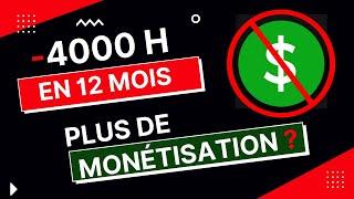 YouTube concernant les 4000 heures de visionnage