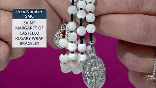 SMC_SAINT MARGARET OF CASTELLO ROSARY WRAP BRACELET