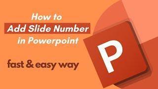 How to add slide numbers in powerpoint