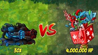 PVZ Fusion 2.6 Challenge - Team Big Gatling 30X Vs Clown Queen Zombie 4M HP - Who Will Win?