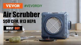 VEVOR Air Scrubber with 3-Stage Filtration, for Home, Industrial and Commercial Use