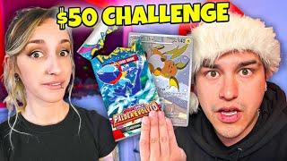 $50 POKEMON CARD BUDGET BATTLE VS POKEPAIR | Vertmas Day 15