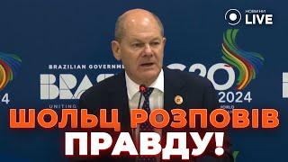  СРОЧНО! ШОЛЬЦ раскрыл громкие детали разговора с ПУТИНЫМ – это надо слышать! Новини.LIVE