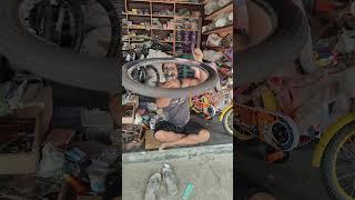 How to spin ranger bicycle wheel in a finger #shorts
