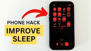 How To Turn Your iPhone Screen Red (improve sleep & health by blocking blue light)