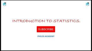 Introduction to Statistics 1