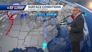 WATCH: Cold air is rushing into the Triad, dropping weekend temperatures