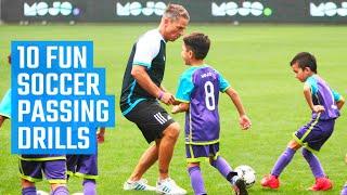 10 Best Soccer Passing Drills for U8, U10 and U12 | Fun Soccer Drills by MOJO