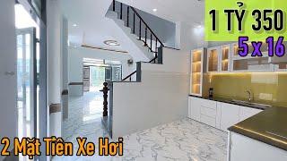 Thành Vũ Bán Căn Nhà Bình Chánh 2 Mặt Tiền || 5x16 Đúng 1 Tỷ 350 , Kế Bên Chợ Bình Chánh, Hưng Long