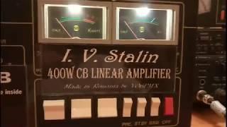 400W Stalin CB linear amplifier using GI-7B tube by YO6PMX