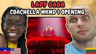 REACTION TO LADY GAGA COACHELLA WEEKEND 1 OPENING - BLOODY MARY & ABRACADABRA | FIRST TIME WATCHING