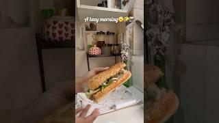 ￼A ￼lazy morning  #subway #morningvlog #food #hometime #lazymorning #minivlog #shortsvideo