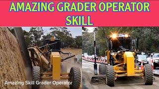 Grader Operator Skill | Road construction | Slope Cutting ||