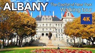 Walking in Downtown Albany New York, Albany , NY 4K , The Capital of New York State