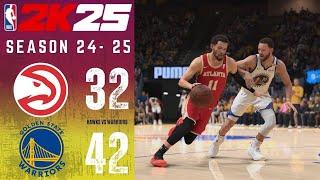 ATLANTA HAWKS vs GOLDEN STATE WARRIORS || SEASON 2024-2025 || NBA 2K25