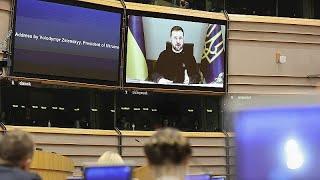 Strip Putin of his 'money and power' to restore peace, Zelenskyy tells MEPs as war turns 1,000 days