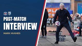 Mark Hughes speaks following this afternoon's draw against Gillingham