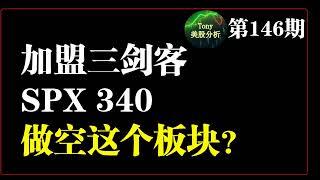 美股分析 146期 新一个剑客加盟三剑客。。 $SPX 这周能破 3600吗？为什么做空金融板块？Tsla jpm ms bac c amzn cost