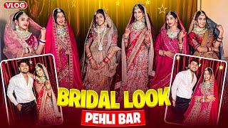 Finally Sab Bride Ban Gye  1 lakh ka bridal lehnga 