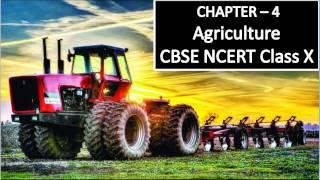 Agriculture - CBSE Class X Social Science Lesson explanation in Hindi