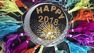 Easy New year cake decorating. Fireworks cake.Einfacher Silvester Torte .happy new year 2018 cake 