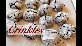 Chocolate Crinkles  (Made with a secret technique!)