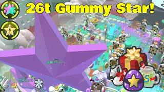 WORLD RECORD 26t Gummy Star! 140t Boost | Bee Swarm Simulator