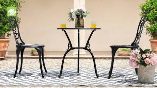 Nuu Garden® 3-Piece Cast Aluminum Patio Set