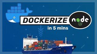 Docker with Nodejs in 5 mins // Docker Tutorial