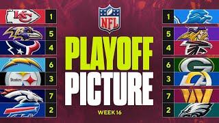 NFL Playoff Picture: Steelers & Ravens tied atop AFC North, 3-team race for 1-seed in NFC & MORE