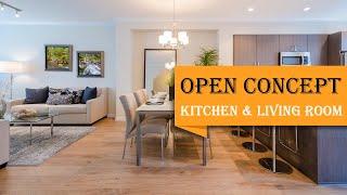 40+ Open Concept Kitchen and Living Room Ideas to Help You Design the Perfect Space