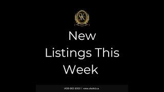 New Listings This Week