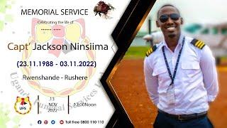 MEMORIAL CHURCH SERVICE | CELEBRATING THE LIFE OF CAPT' JACKSON NINSIIMA. (1988 - 2022)