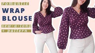 Wrap Top Sewing Tutorial + Sewing Pattern | Pattern Scout Romy Wrap Top Sewalong