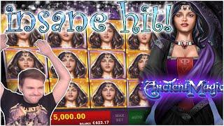 INSANE WIN!!! ANCIENT MAGIC BONUS WITH TOP SYMBOL - 5€ BET