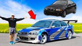 I Turned a $1,000 BMW into the Iconic Need For Speed M3 GTR!! (REVEAL)