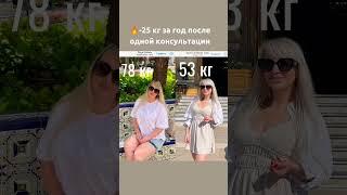 Результат за год. Первые 17 кг ушли в первые 3 месяца после нашей сессии