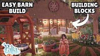 ~PALIA~ EASY PALIA BARN DESIGN// BUILDING BLOCKS SPEED BUILD//FARM COTTAGECORE PLOT