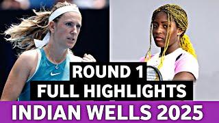 Victoria Azarenka vs Ngounoue Classy Tennis Full Highlights Today - Indian Wells Open 2025