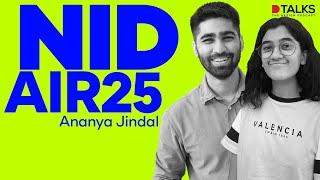 How to clear NID | AIR 25 | Ananya Jindal | Sanjay Reddy | D Talks - The Design Podcast